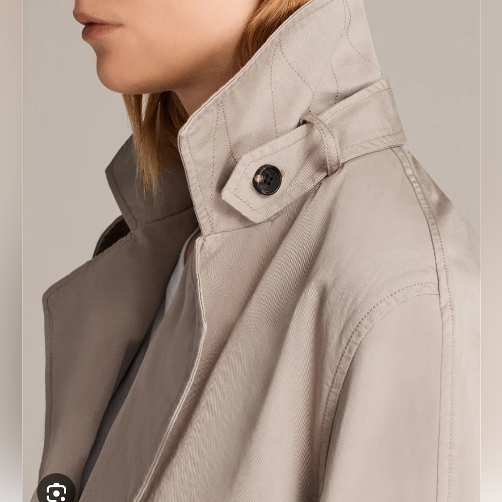 Allsaints Luna 3/4 sleeve trench coat